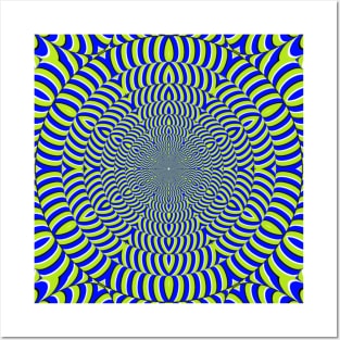 Moving Pattern Illusion Posters and Art